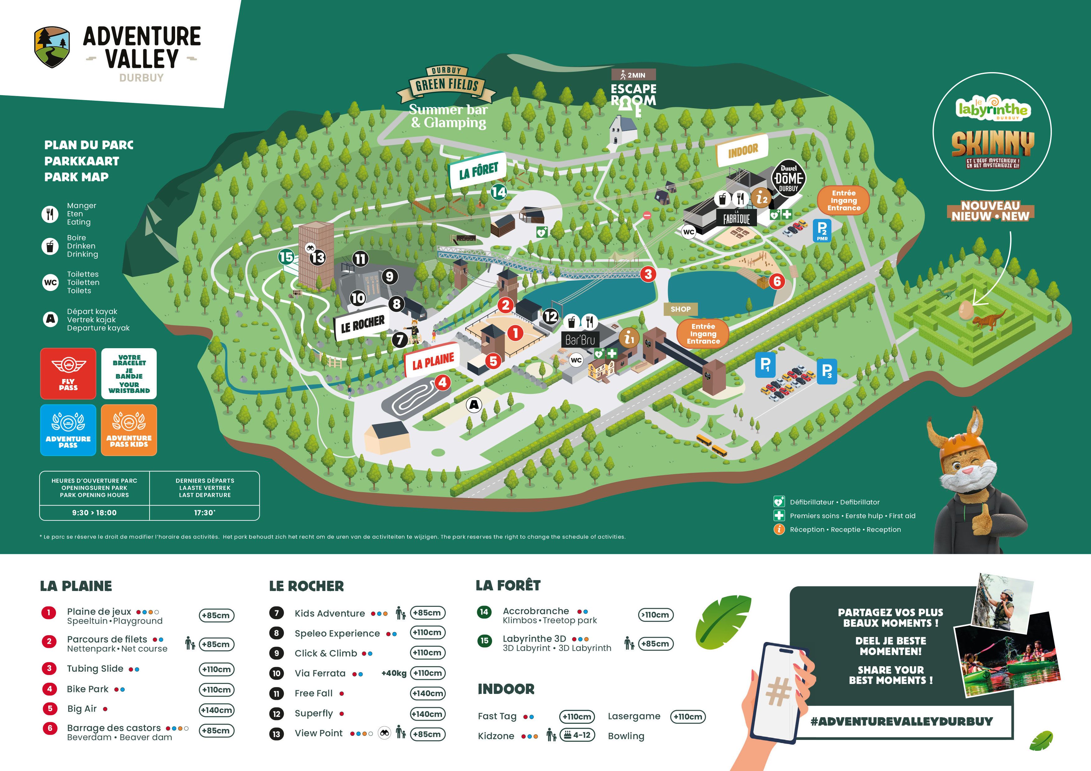 Plan du parc