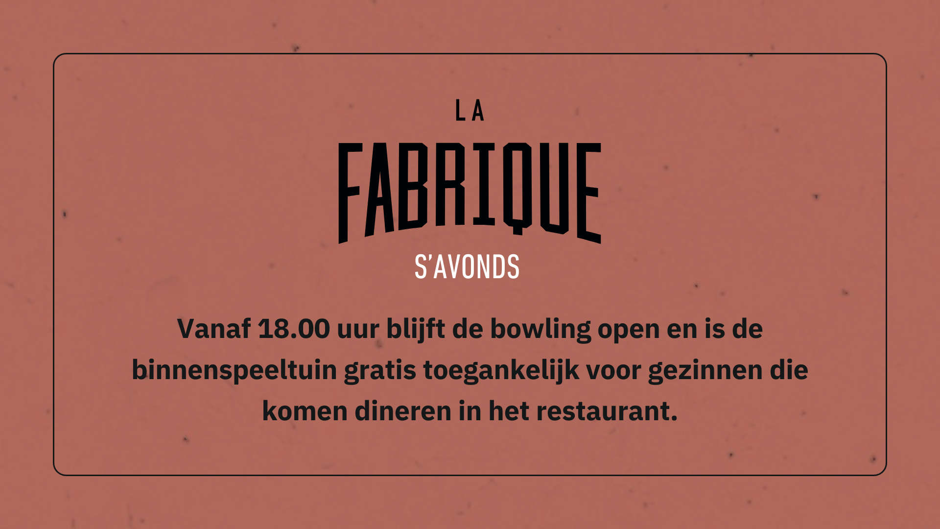 Fabrique en soirée
