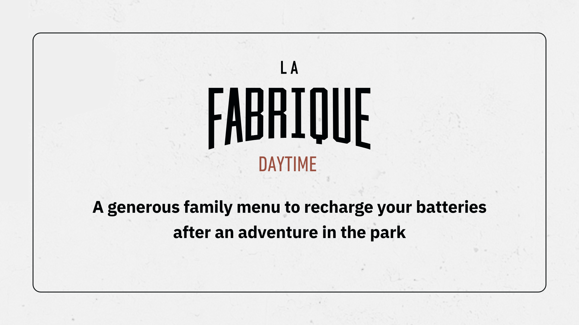 Fabrique en journée