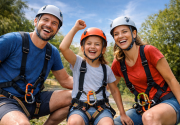 3 personnes en baudrier