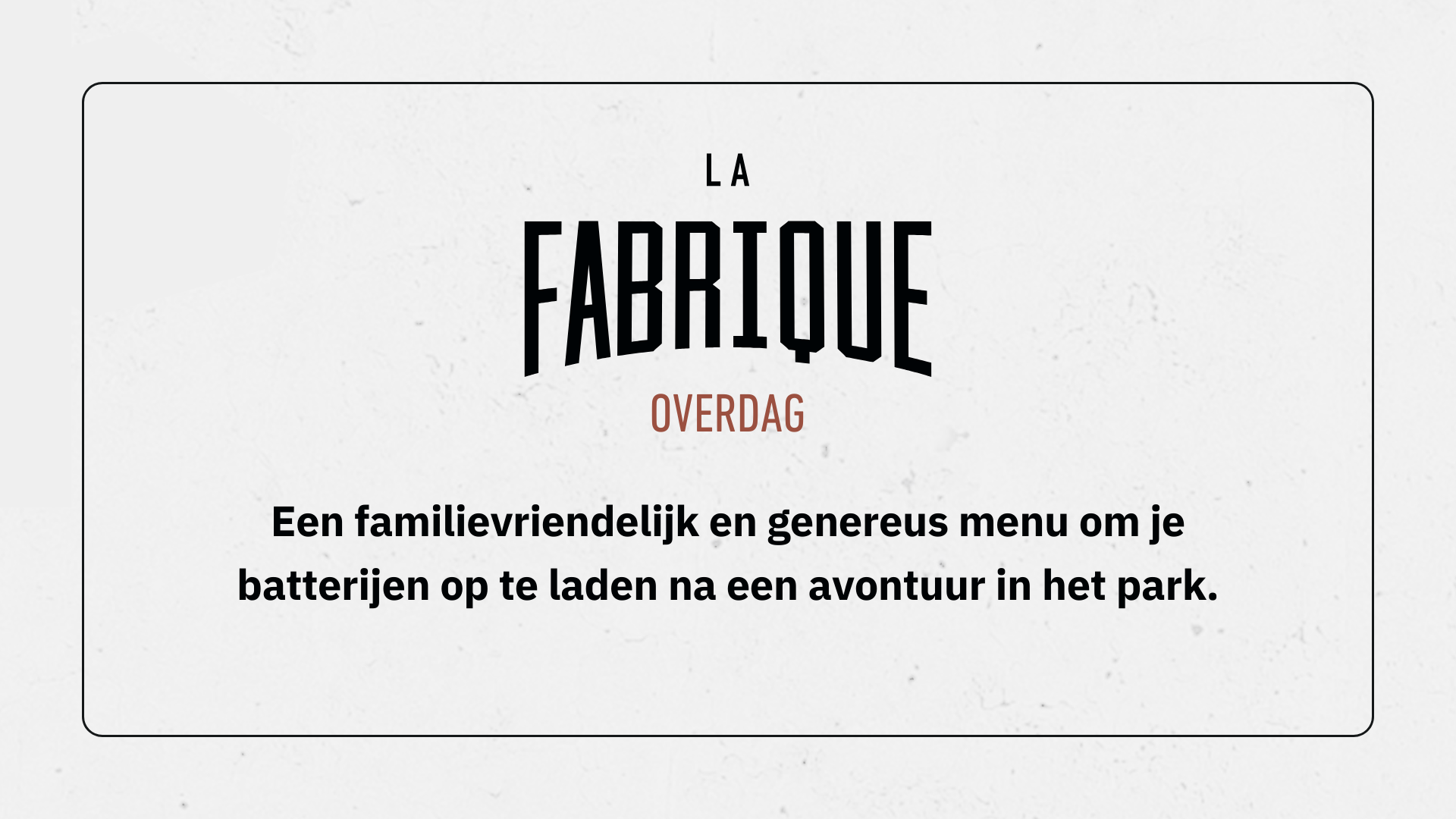 Fabrique en journée